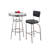 Retro Black Bar Stool Set Of 2