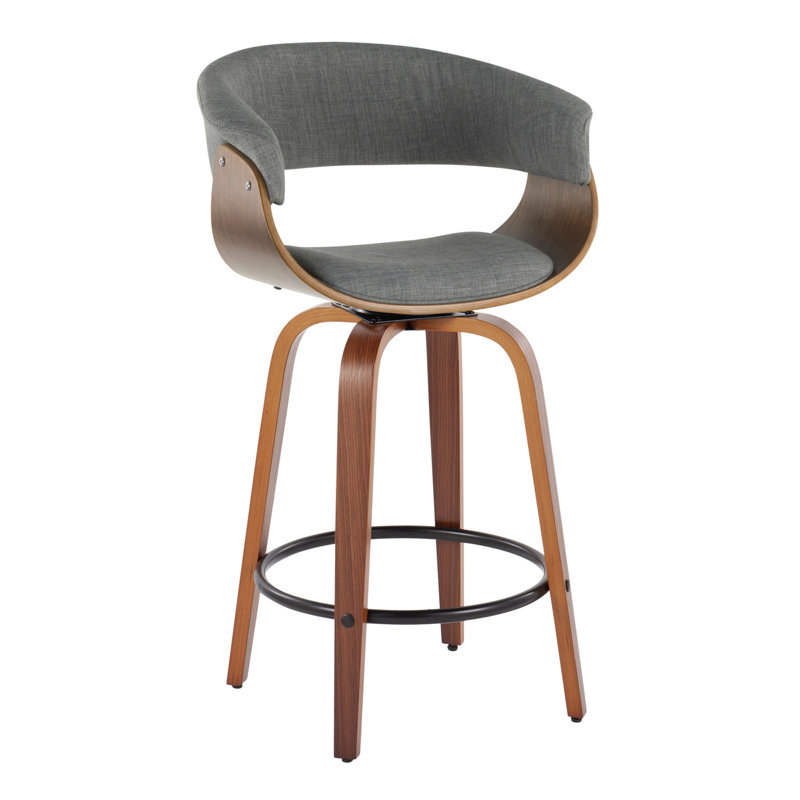 Contemporary Counter Stool, Brun / Noir, Gris