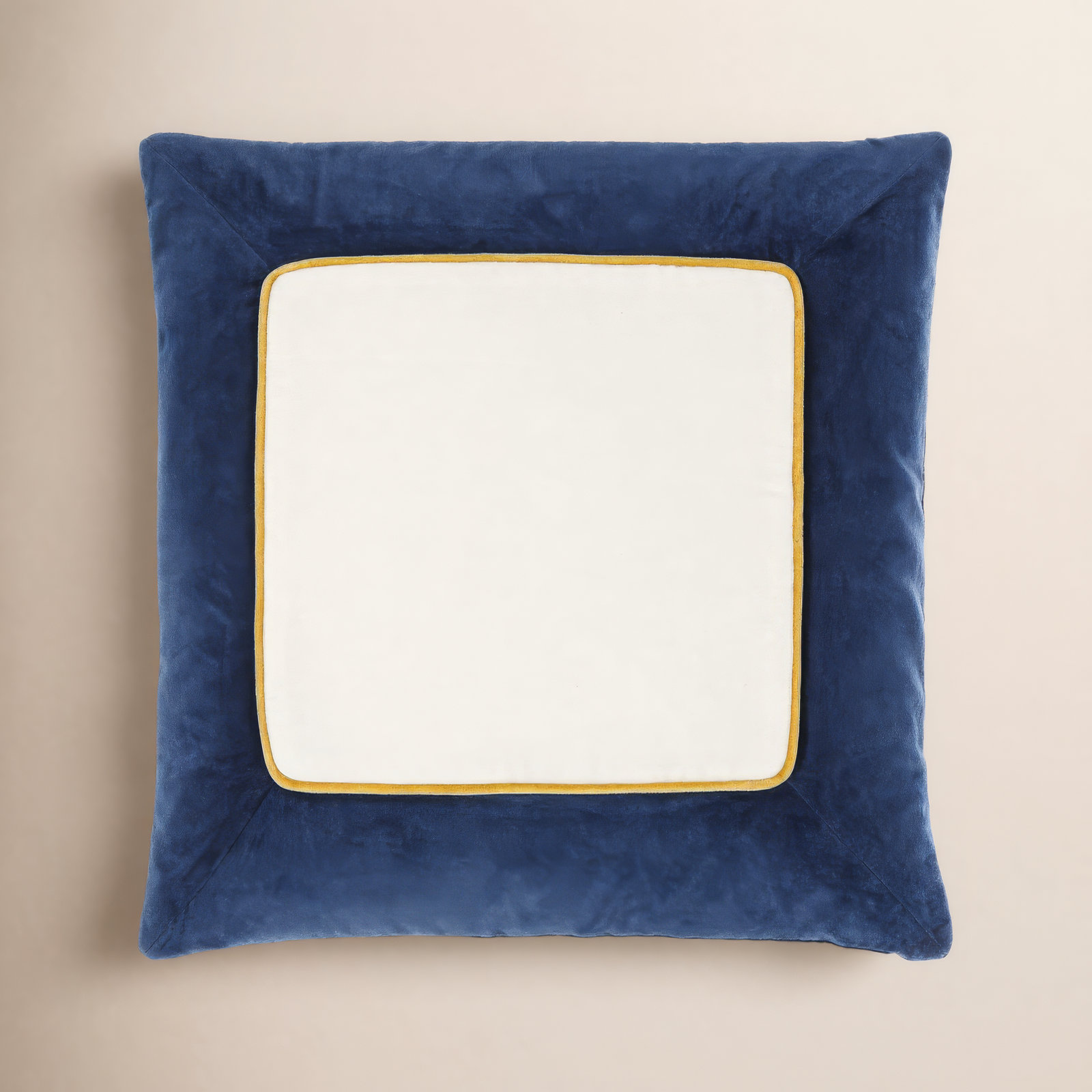 Rainier Cotton Throw Pillow, Dark Blue, Pillow Cover Only - No Insert, 22" x 22"