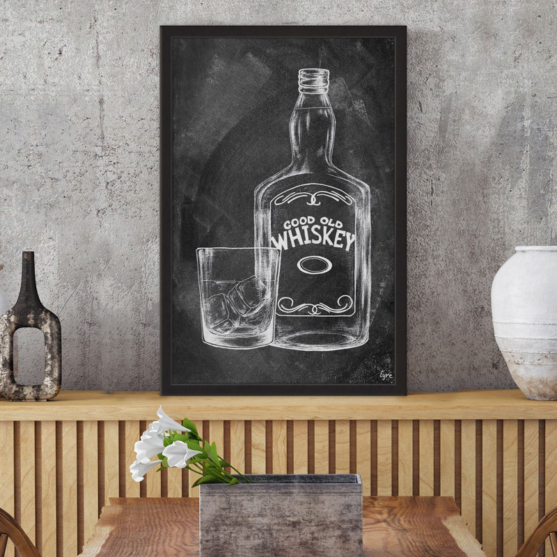 Good Good Whiskey III par Eyre Tarney - reproduction de cadre photo, H 18 po x l 12 po x P 1,5 po