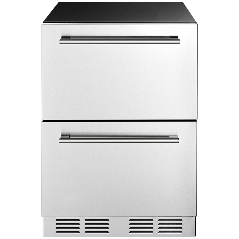 24 Inches Drawer Refrigerator Stainless Steel Dual Drawer Fridge for Home