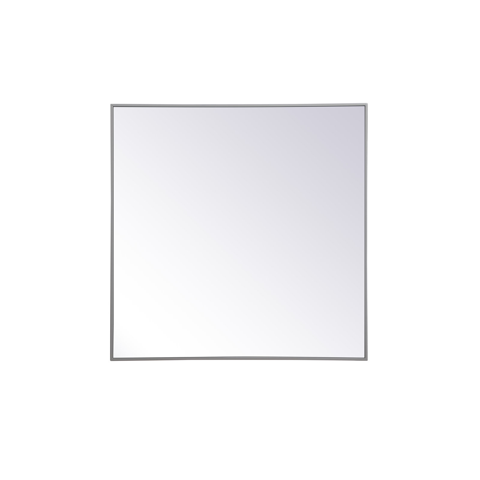 Sabine Metal Rectangle Wall Mirror, 36" x 36", Gray