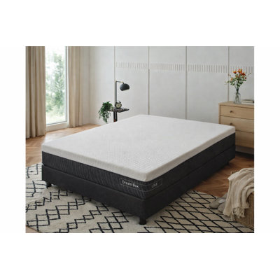 Dream Box Lite 8" Medium Firm Queen Hybrid Mattress with 5-Zone Pocket Spring Support, CertiPUR-US Foam & Breathable Knit Fabric for Cooling Comfort