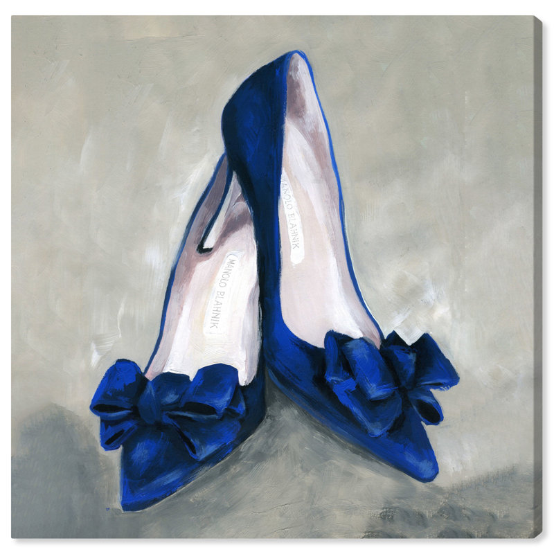 «Fashion and Glam Blue Mondays Clean Glam Blue», reproduction d'art sur toile, H 20 po x l 20 po x P 0,8 po