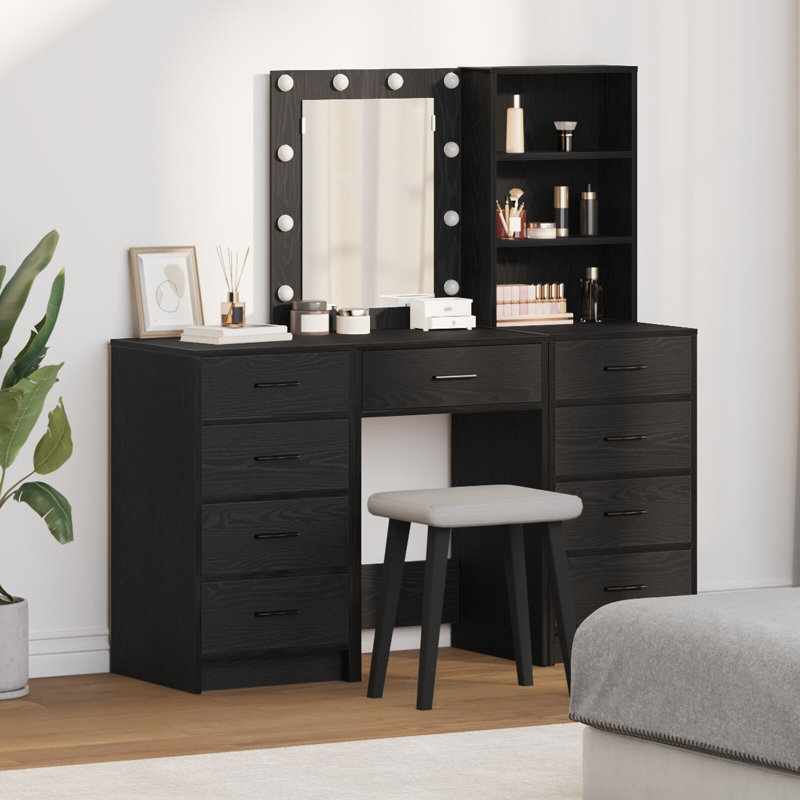 40cm Sideboard, Black Oak