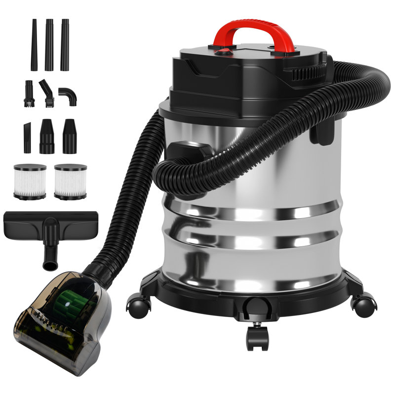 5 Gallon Stainless Steel Tank Professional Wet/Dry Vacuum Pet Friendly Canister Vacuum