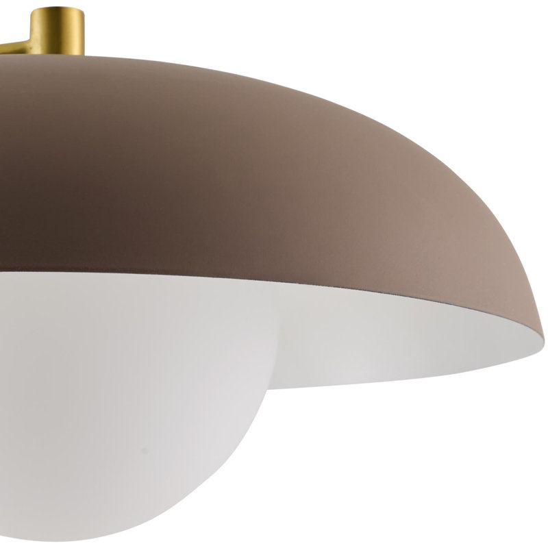 Barrile Farmington Table Lamp, White, Taupe