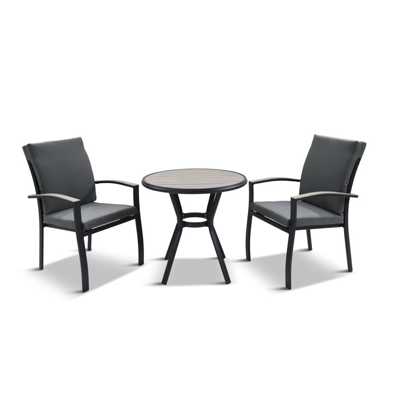 LG Outdoor Turin 2 seater bistro set with cushions
