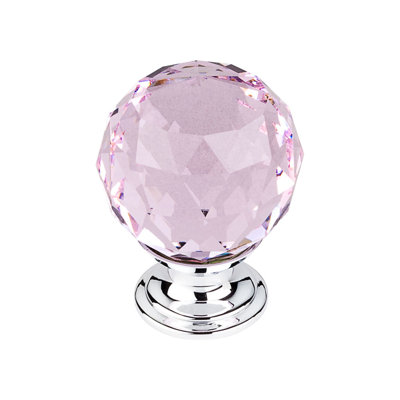 Clear Crystal 1 3/8" Diameter Round Knob
