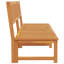 vidaXL Sun Lounger Reclining Oil Natural Solid Acacia wood Outdoor Seating-1617443868