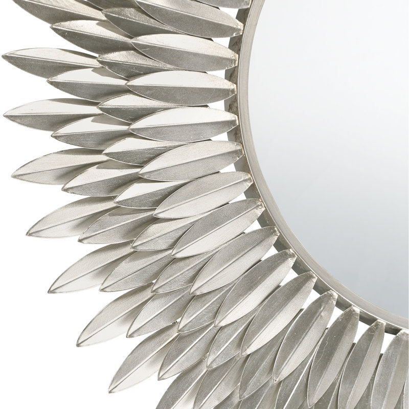 Thom Mirror, Antique Silver , 30" x 30"