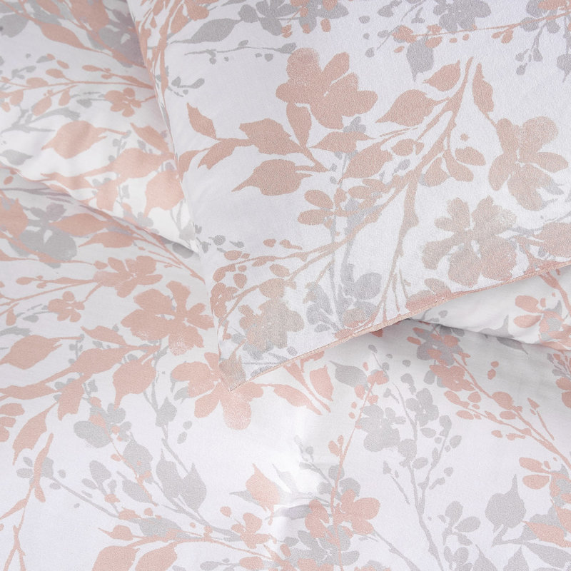 Vince Camuto Printed Duvet Set, Multi Floral, Queen Duvet Cover + 2 Shams