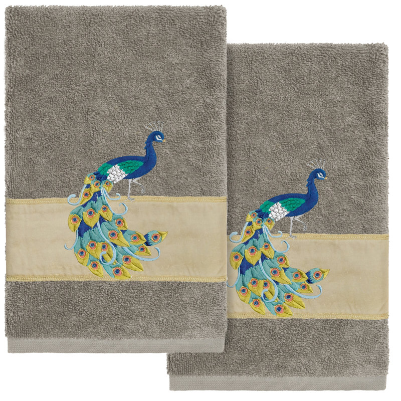 100% Turkish Cotton Hand Towel, Dark Gray