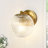 1-Light Ribbed Glass Wall Sconce