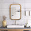 Armoire murale en bois avec miroir