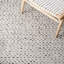 Tapis rayé ivoire tissé à la main Scharff-2146494411