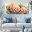 Tableau aquarelle floral d'hortensia sur toile tendue (lot de 3)-408659394
