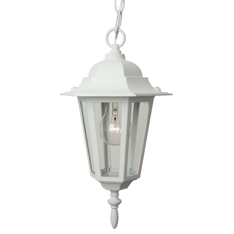 Coso Outdoor Hanging Lantern, Matte White