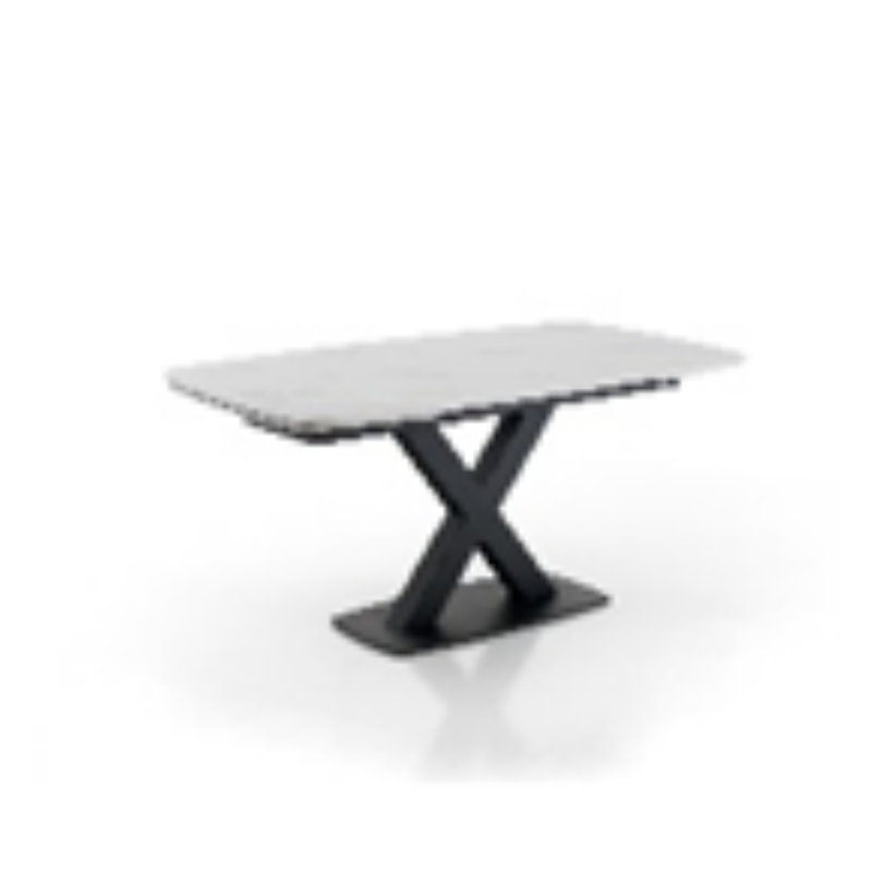 Emmelin Pedestal Coffee Table, White Marble