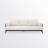 86.6'' Powder Coated Aluminum Outdoor Patio Sofa With 5.85'' Seat Cushions