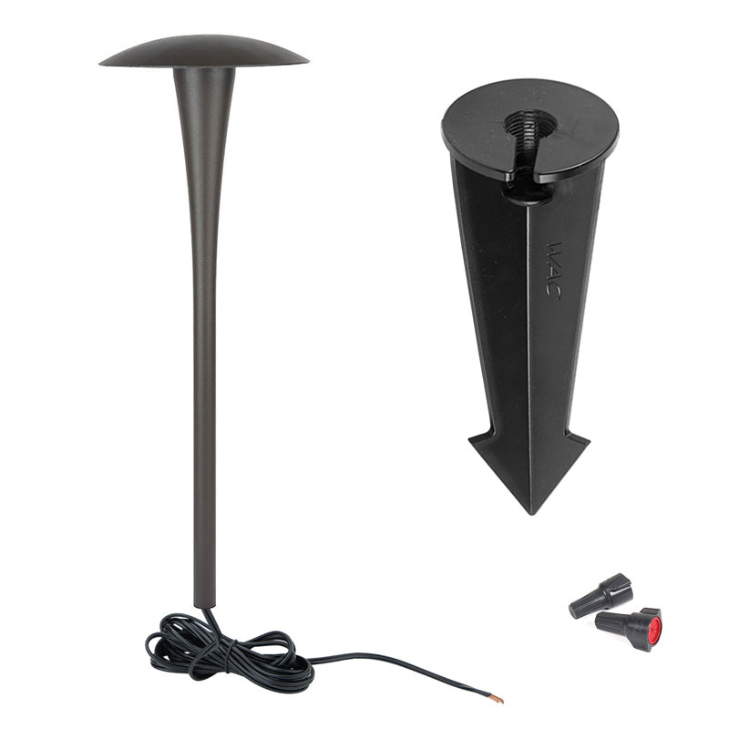 LED Pathway Light, 3000K, Bronze on Brass