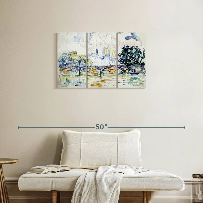 Sireci Le Pont Des Arts 1910, 20" H x 33" W