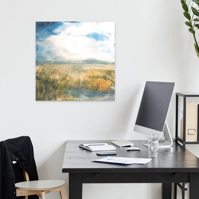 Été, art contemporain de paysage côtier abstrait