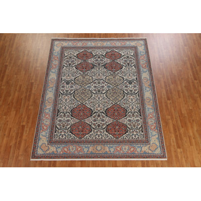 One-of-a-Kind 7'10" X 9'9" Wool Area Rug in Ivory
