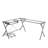 Demico L-Shaped Metal Base Computer Desk-2076591639
