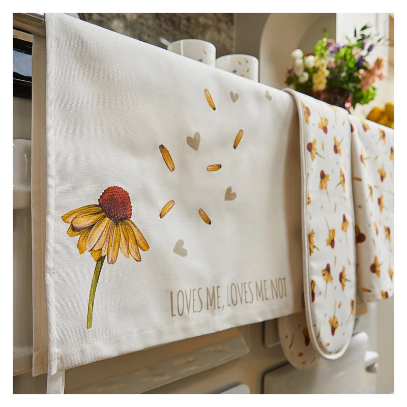 Cotton Floral Tea Towel Kitchen Towel