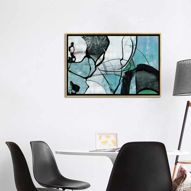 Steam - Teal 6 Pcs., Wrapped Canvas, 18" H x 26" W