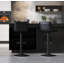 Tabouret de bar réglable, tabouret de bar pivotant à hauteur de comptoir-129783478