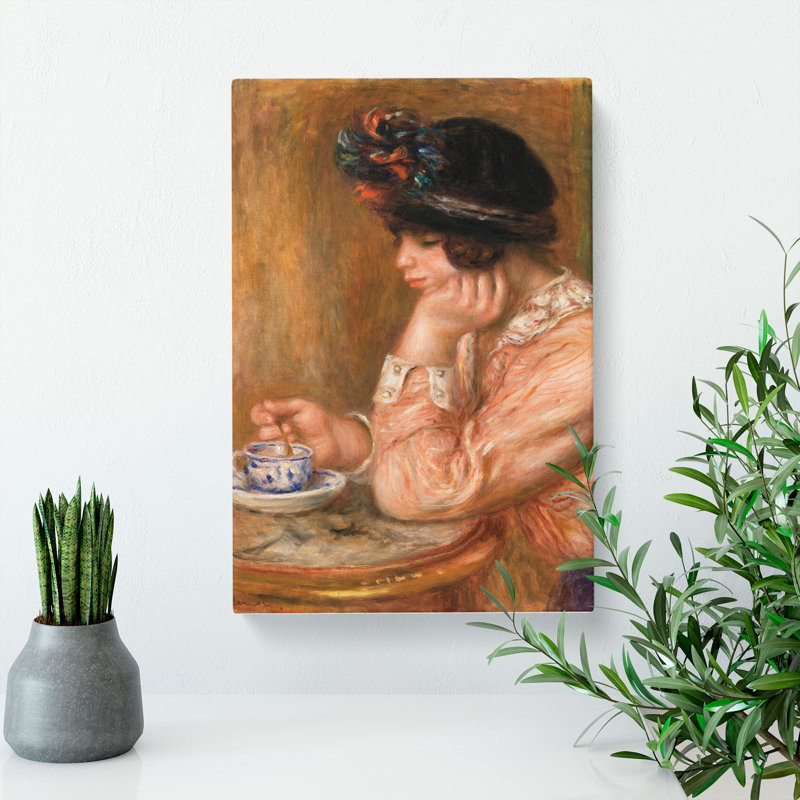 Cup Of Chocolate by Pierre-Auguste Renoir - Wrapped Canvas, 60cm H x 40cm W x 3cm D