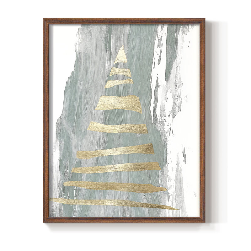 «Christmas Holiday», art encadré Dcccxxi - bois massif, H 21 po x l 17 po, Noyer