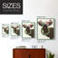 «Christmas Moose and Christmas Owls», reproduction encadrée - bois massif-2029942213-2029942215