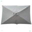 Parasol de patio imperméable avec manivelle et inclinaison à bouton-poussoir sans rabat pour piscine de jardin-24703176