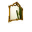 Miroir VITI, miroir en polyuréthane de style néo-baroque avec cadre orné