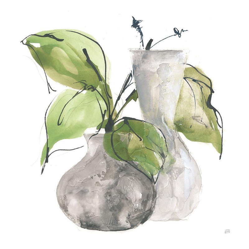 Art sur toile tendue Dakota Fields Paschke, Chris, titré: Two Vases III, H 28 po x l 28 po