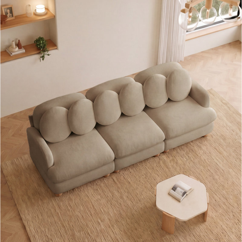Canapé modulaire Comfy, Chenille brun clair