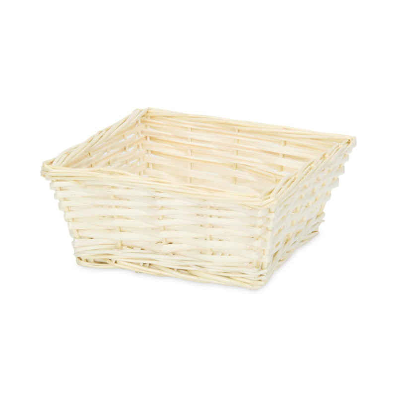 Bay Isle Home™ Wicker Decorative Basket, 3.5" H x 8" W x 8" D