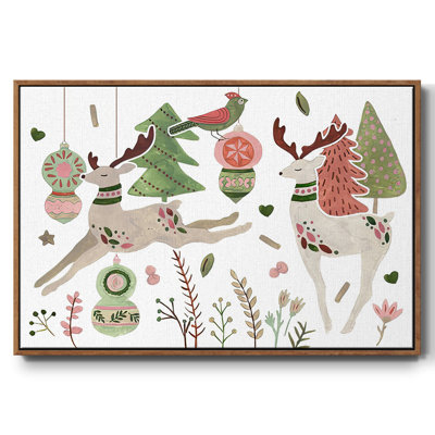 Reindeer Wishes Collection A, reproduction d'art sur toile