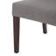 Chaise de salle à manger grise foncée de 2 personnes, style haut dossier, structure en bois-1924002238