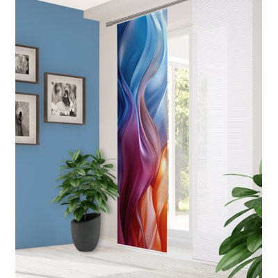 Polyester Semi Sheer Track Insert Sliding Panel Panel