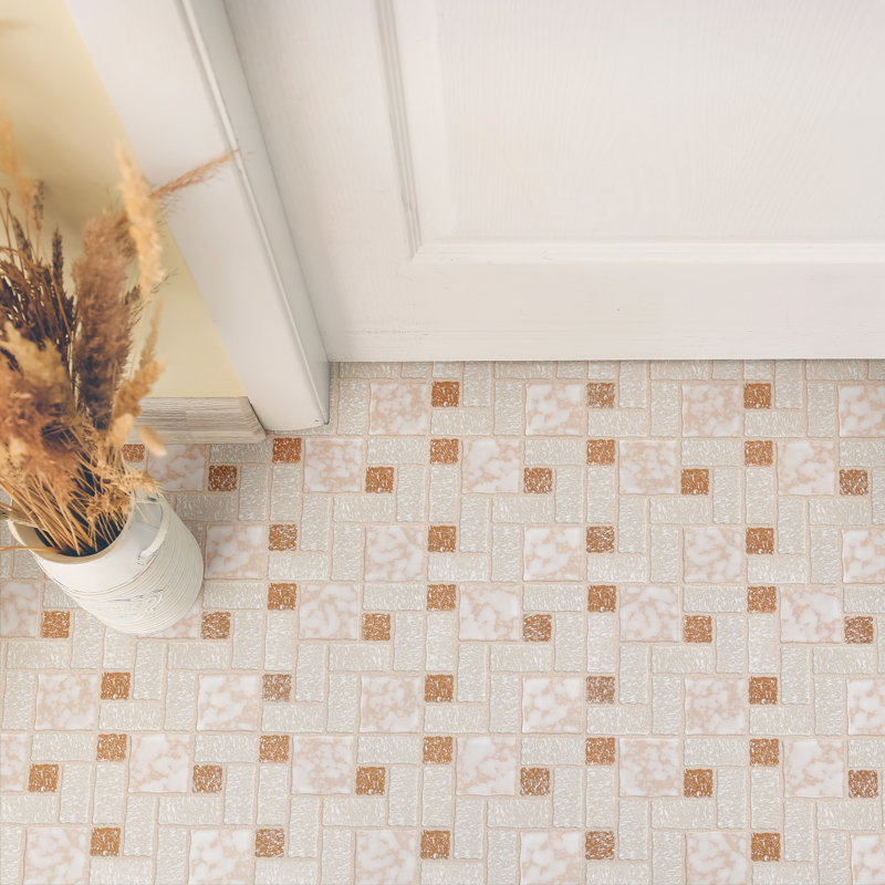 Carreau de mosaïque Versailles, Beige/brun