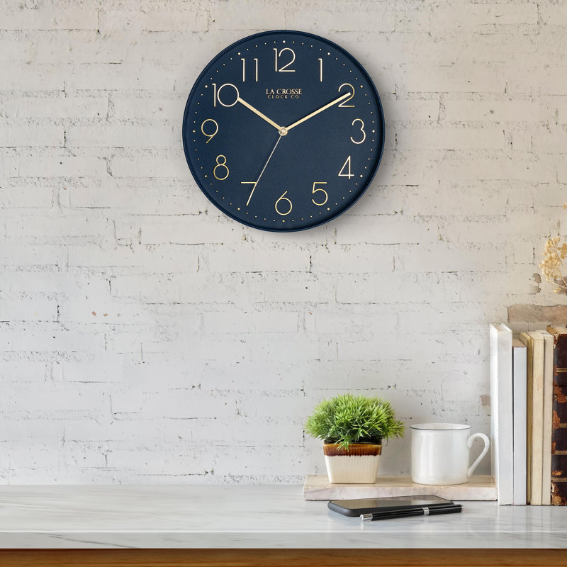 Horloge murale 12 po Paxton, Navy Blue