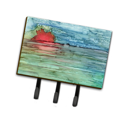 Metal Wall Organizer with Key Hooks