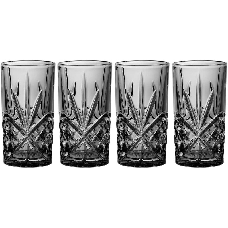 Godinger Silver Art Co Dublin Crystal Midnight Highball Glass 12oz ...