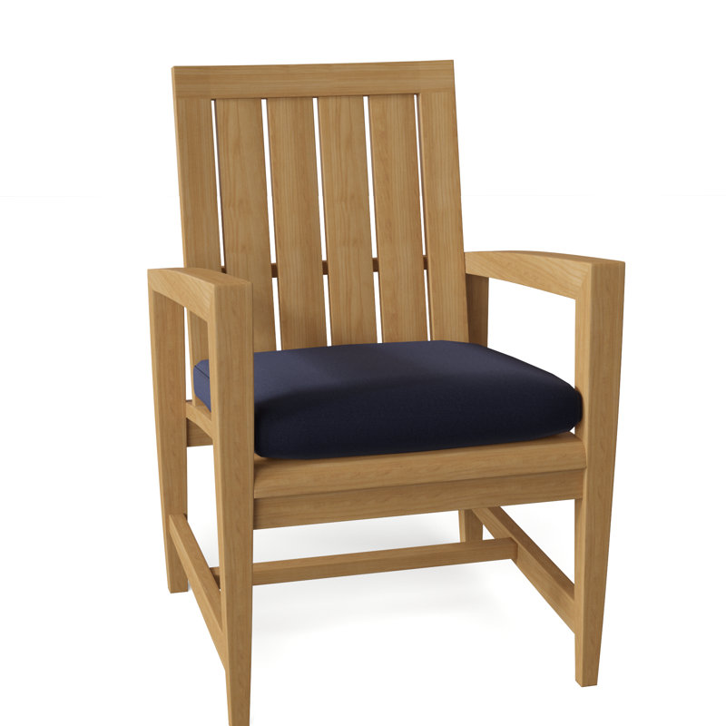 Amalfi Outdoor Dining Armchair, Canvas Navy Sunbrella® Canvas
