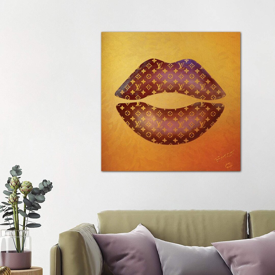 Leinwandbild - Grafikdruck „Louis Gold Kiss” von Alla GrAnde