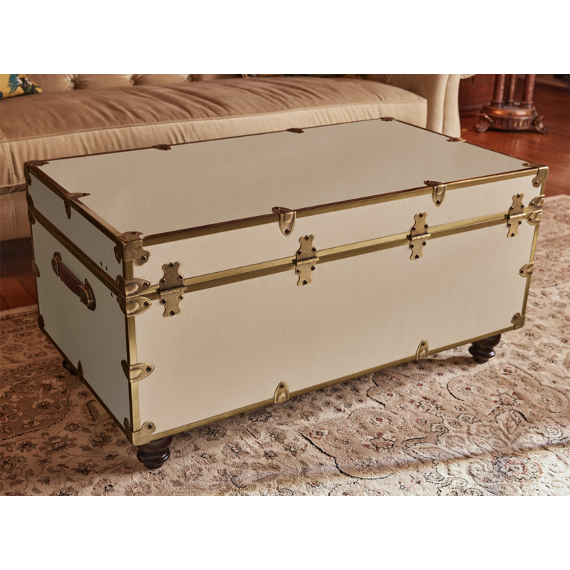 COFFRET DE LIT EN FAUX CUIR RHINO LUXURY - PIEDS CARRÉS, Albâtre